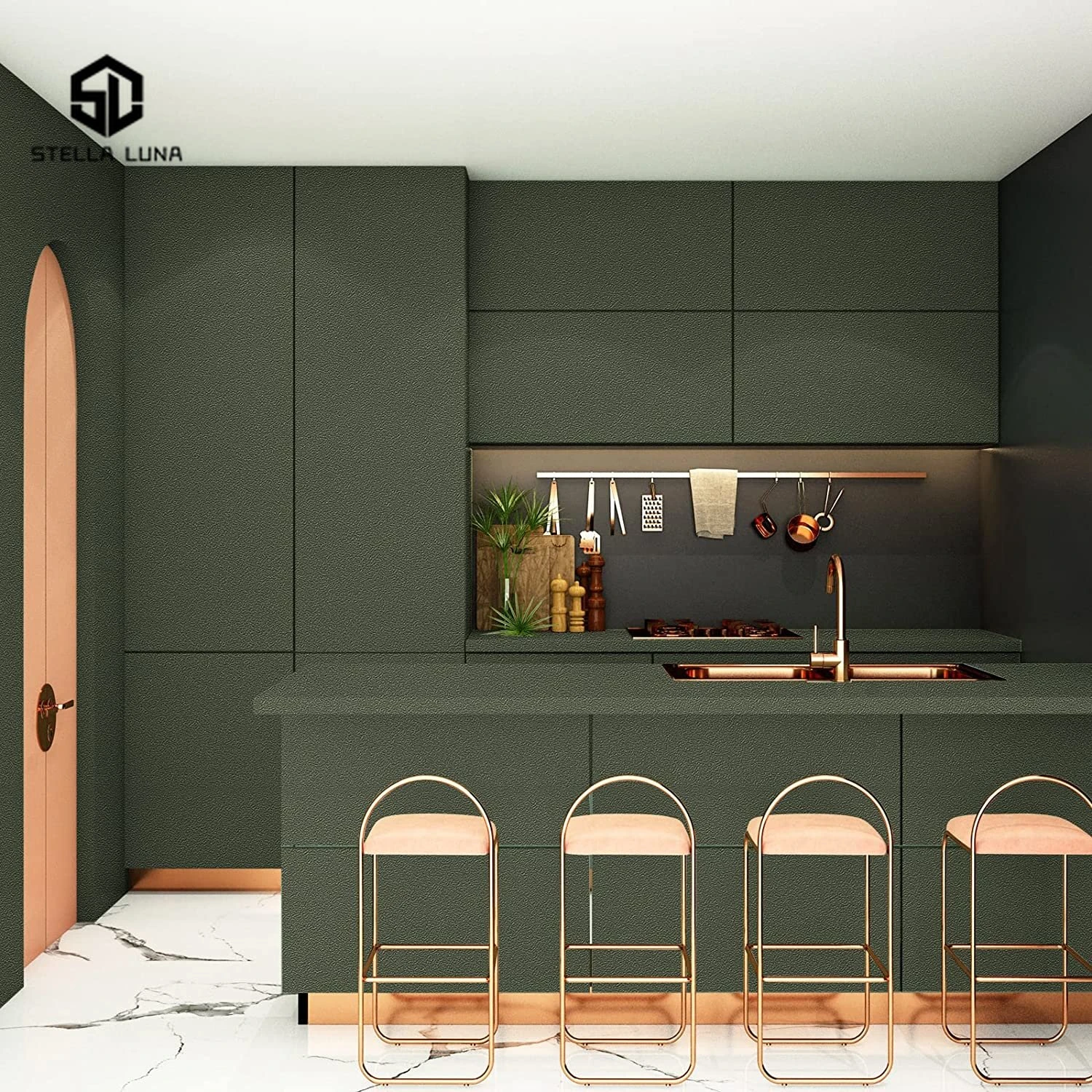 Solid Black Peel and Stick Wallpaper Matte Black Contact Paper Vinyl