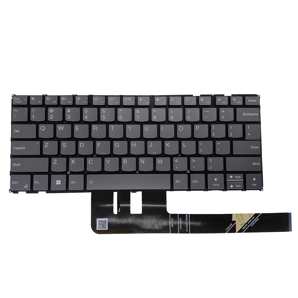 Teclado Retroiluminado em Inglês dos Eua Luz Retroiluminada Lenovo Yoga Pro 714arp8 14aph8 7-14 Notebook Teclados de Luz de Fundo Teclados Cinza - Imagem 2