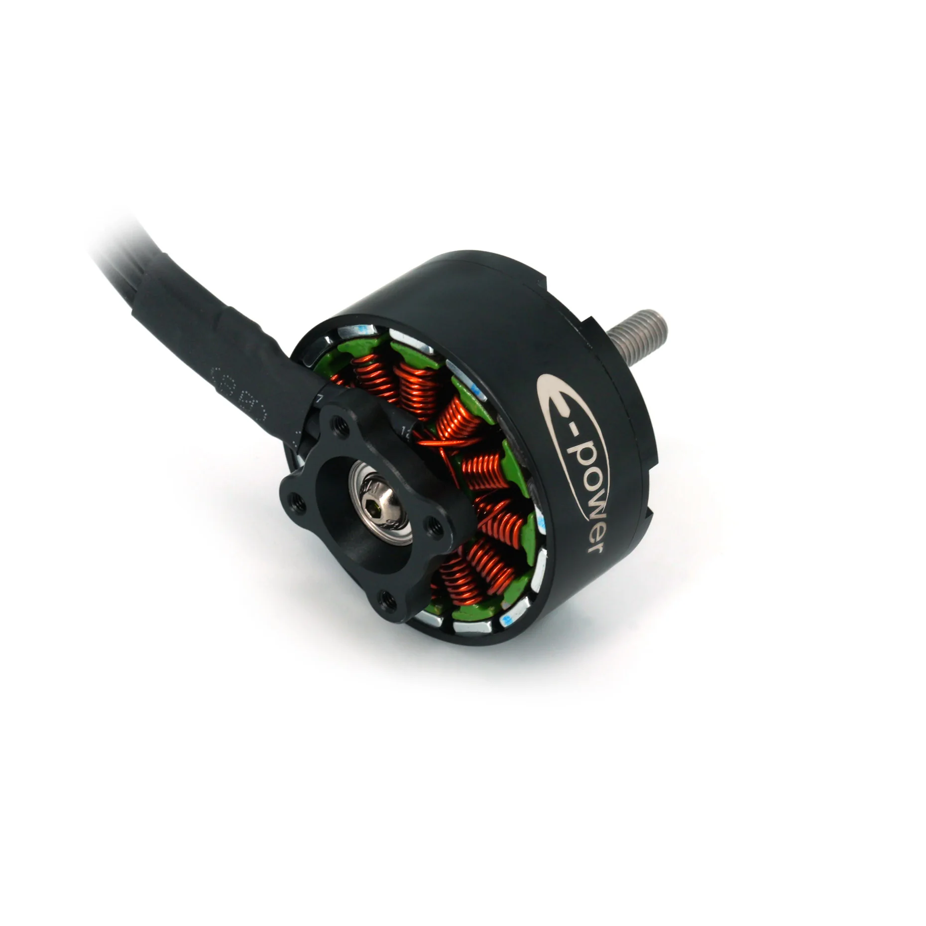 Gros plan sur le rotor du moteur 4115 400KV, avec aimants internes et bobines de cuivre pour couple élevé.
