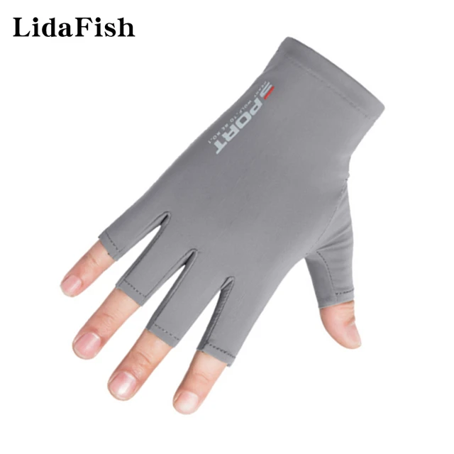 2022 New Ice Silk Full Finger/half Finger/two Finger Cut Gloves