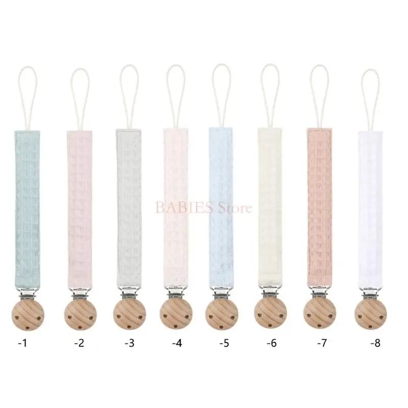 

C9GB Baby Pacifier Clip Chain Pendant Solid Color Decor Pacifier Clip Holder Strap