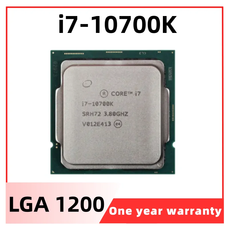 Core i7-10700K i7 10700K CPU Processor L2=2M L3=16M 125W 3.8 GHz Eight-Core  16-Thread LGA 1200