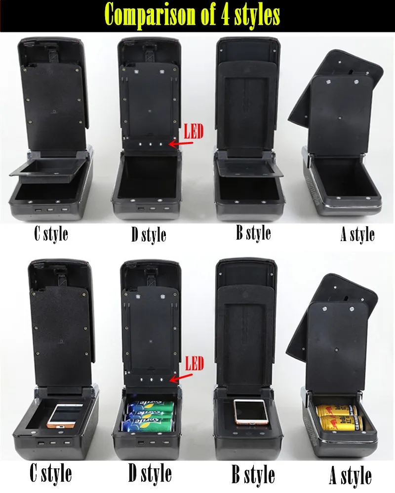 For Suzuki Jimny Armrest box For Suzuki Jimny JB64W JB74W 2018-2023 Car  Armrest Central Storage box with USB Car accessories - AliExpress