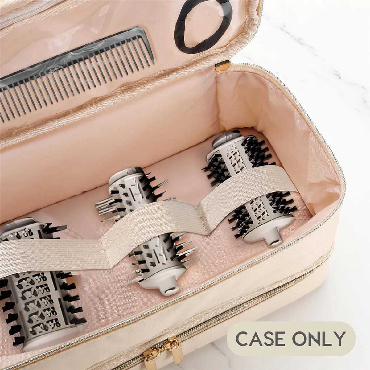 ZHANG Doyosh Carrying Case for Shark Flex Style, Case Compatible with Shark/Dyson Hair Dryer, Portable Double-Layer Travel Bag