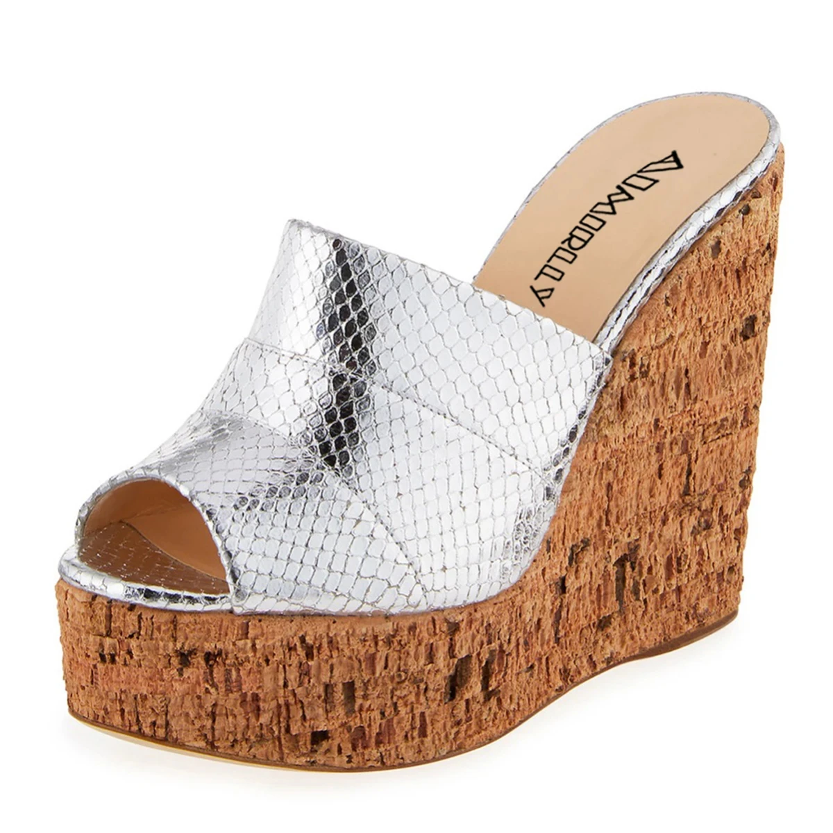 Women's Cork Wedge Sandals Summer High Heels Platform Slipper