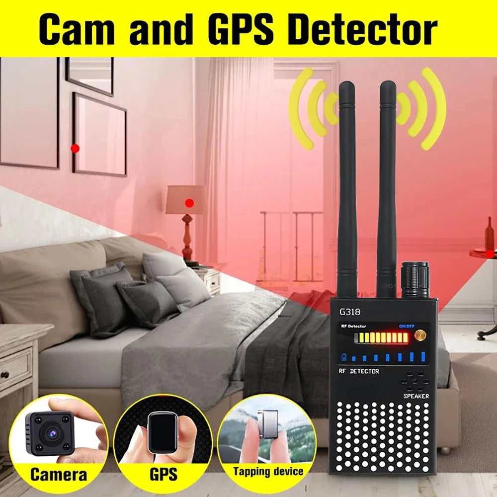 Rf Signal Anti Spy Camera Detector Eavesdropping Bug Gps Gsm Wireless