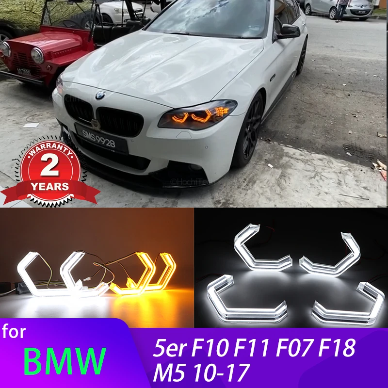 m4スタイルのスイッチバックライトハローリングエンジェルアイbmw-5シリーズf10f11-f07-f18-520i-523i-m5-2010-2017用キット