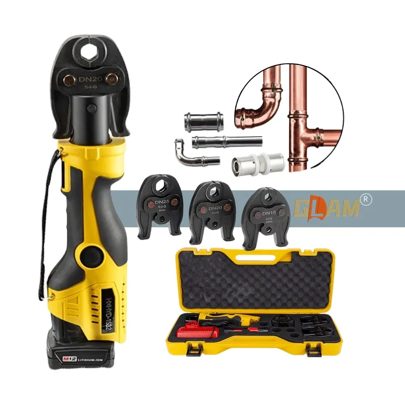 Cordless-Mini-Press-Tool-Combo-Kit-Electric-Hydraulic-Crimping-Pliers ...