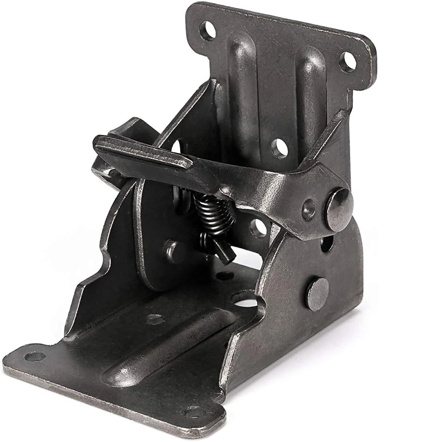Angle Iron Bracket Corner Bracket Foldable Bracket Self-Lock Hinge Hardware with Screws Lock Extension Support for Table Leg Bed Leg Workbench Pack of 4