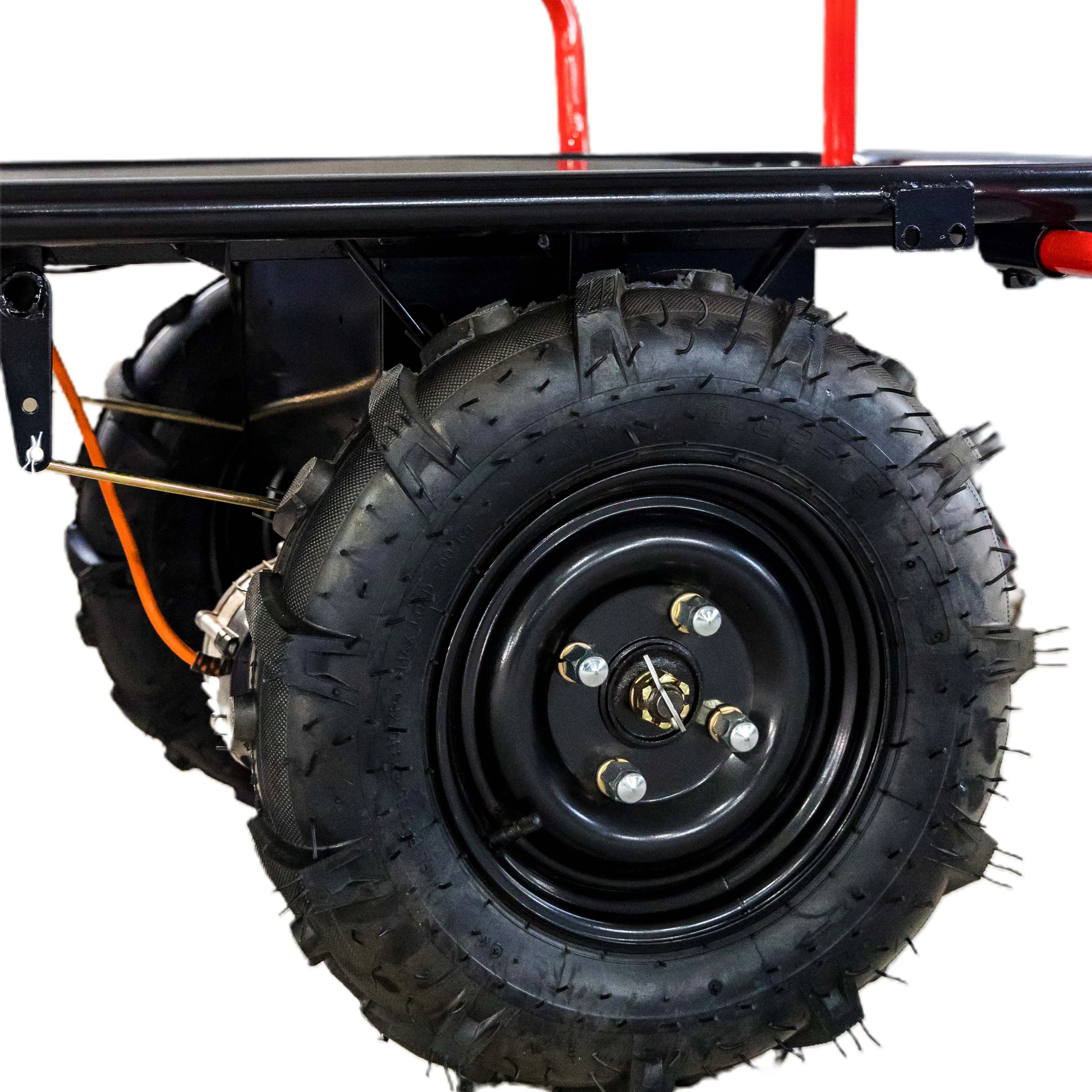 4 Wheel Metal Cargo Outdoor Garden Cart Dump Wagon Heavy Duty 4 Wheels Platform Hand Cart Trolley Electric Hand