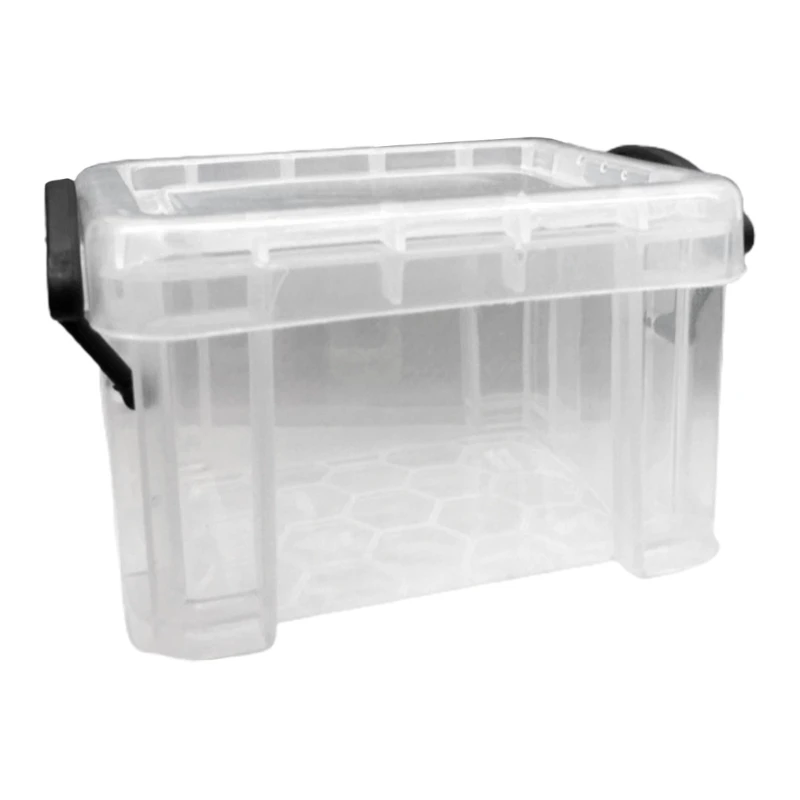 9 Colors Small Plastic Box with Locking Lid Hardware Parts Storage