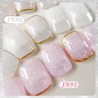 BORN PRETTY 10ml Snow Glitter Jelly Gel Polish Christmas Vernis Semi Permanent Nail Art Soak Off UV Gel Manicure Nail Supplies 2