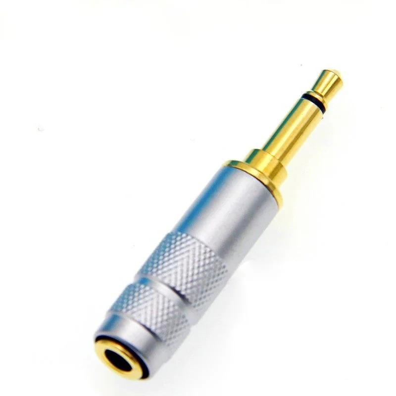 HIFI 순수 구리 3.5mm 모노 남성-3.5 1/8'' 스테레오 여성 오디오 커넥터 어댑터(헤드폰 앰프 스피커 마이크용)