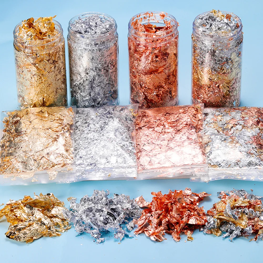 2-10 г блестящая фольга чешуйчатая