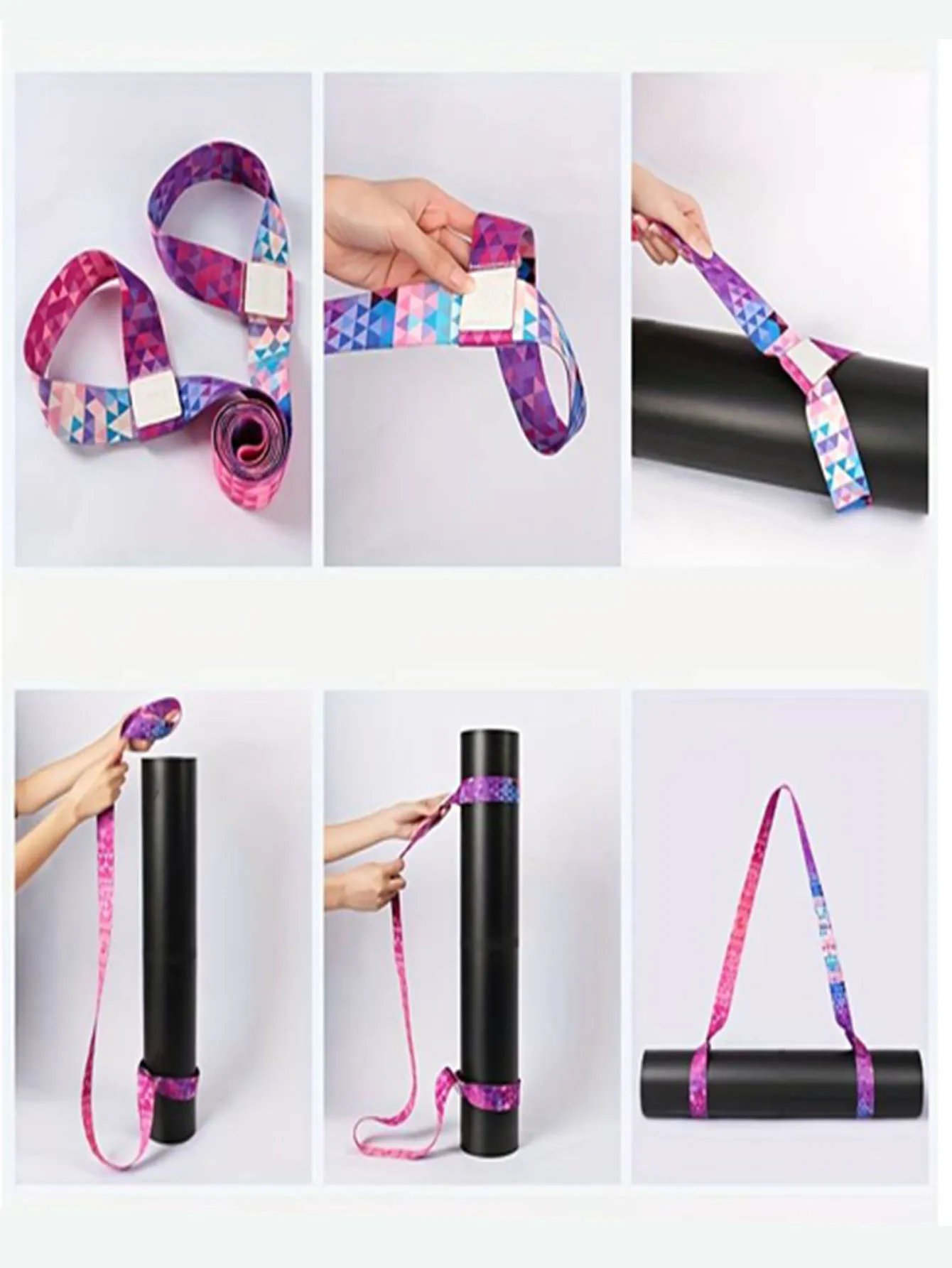 Bohemian Style Yoga Mat Strap 1 Pc Can Be Used As Support Strap Durable Multifunctional Yoga Strap Belt