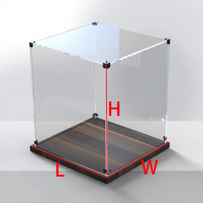 MECCANIXITY Acrylic Display Case Plastic Box Clear Assemble Dustproof  Showcase 16x6.3x10 Inch for Collectibles Items