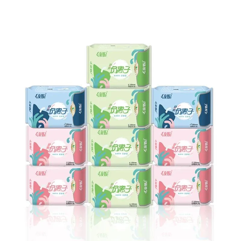 

10Packs Anion Santitary Napkin Women Menstrual Pads Feminine Organic Panty Liners for Daily Use Health Care Sanitary Towels