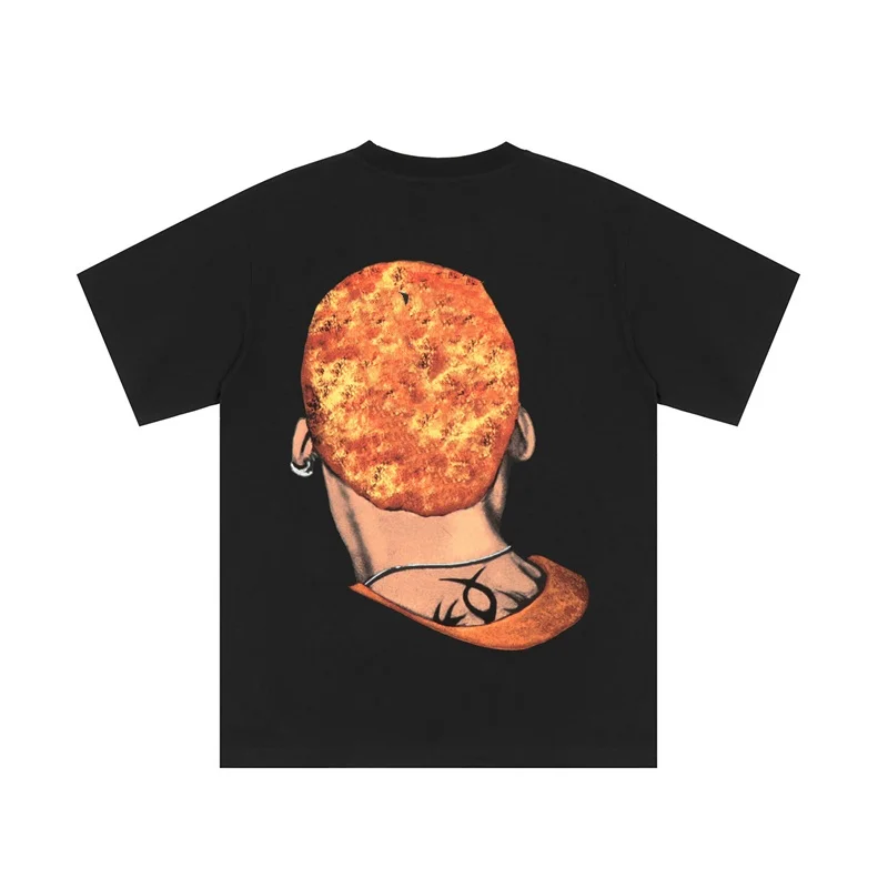 Nuovo 2024ss Hip-Hop Streetwear Retro Portrait Uomo Oversize Dennis Rodman T Shirt in cotone da uomo Manica corta Vintage Tshirt_voghion.com