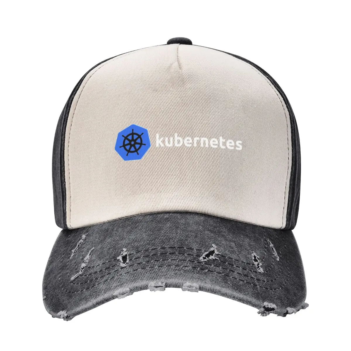 

Классическая бейсболка Kubernetes с логотипом молодой потертой