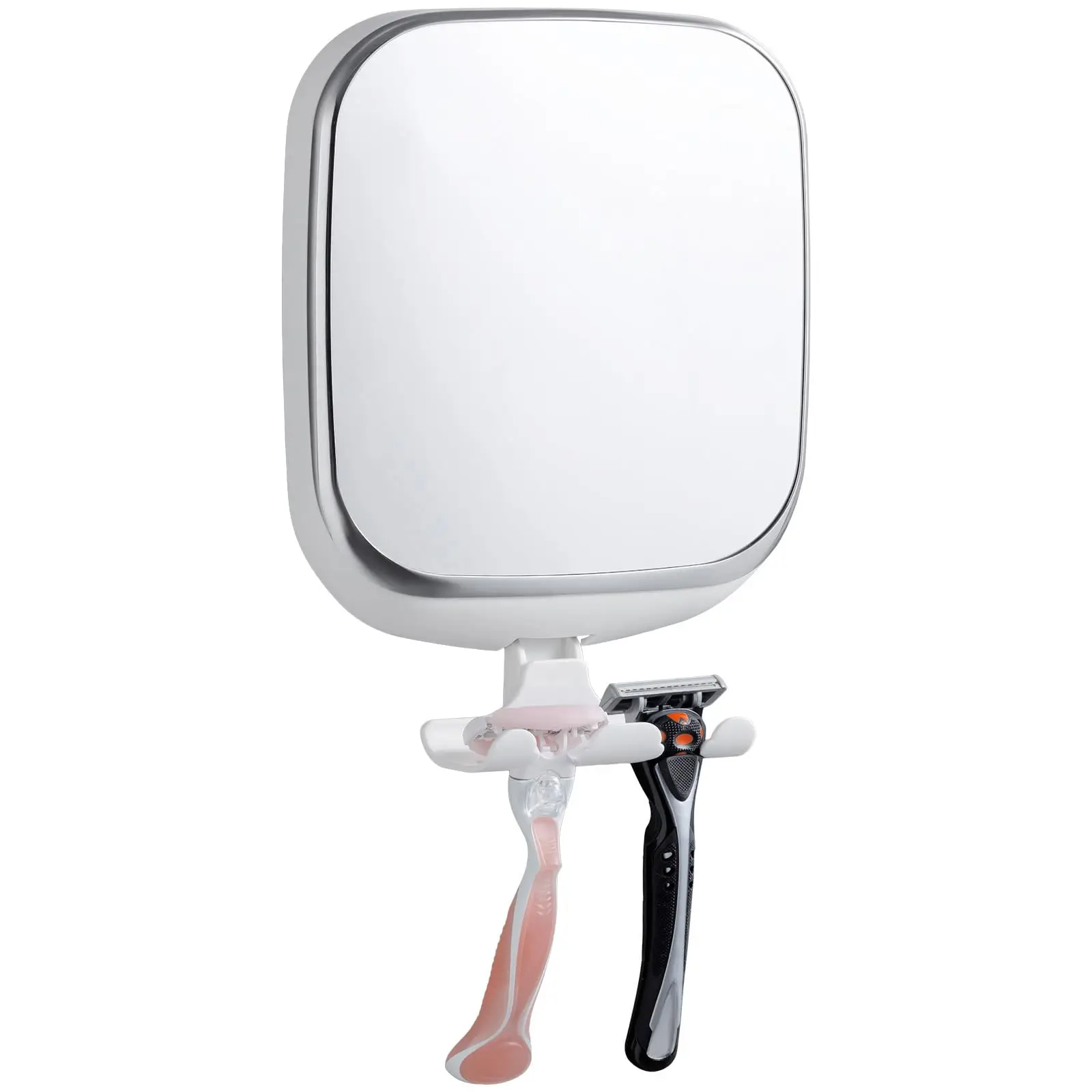 TAILI Shower Fogless Makeup Mirror With Holder Suction Cup Shower Shave Round Mirrors Bathroom Mirrors Washroom 6