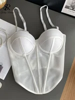 SINGREINY Sensual Irregular Sheath Corset Camisole Patchwork Backless Club Short Camis Fashion Ladies Streetwear Mini Sexy Camis - Image 5