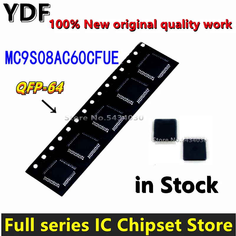 (10pcs) 100% 새로운 MC9S08AC60 MC9S08AC60CFUE MC9S08AC60 CFUE MC9S08AC60C ...