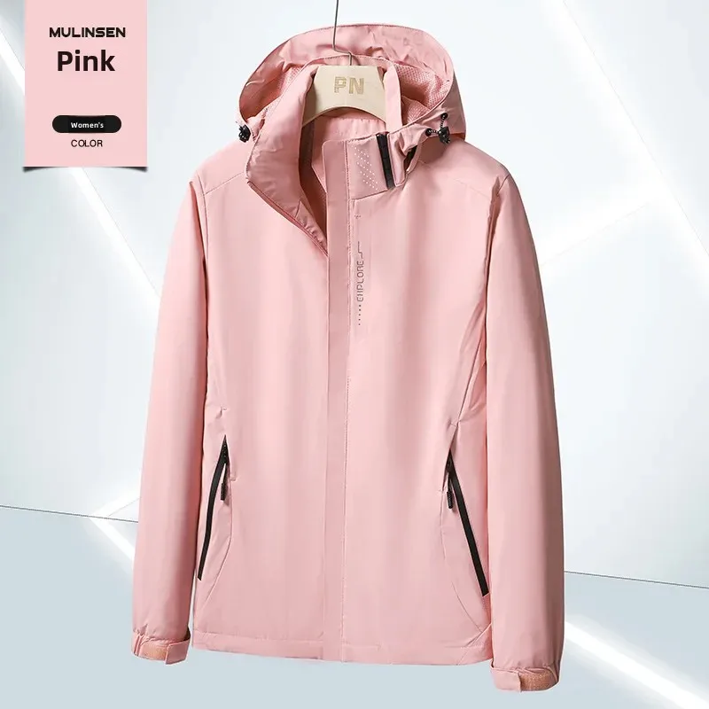 Outdoor Windbreaker Jacket Couple Style Casual Men Women Waterproof Windproof Top Coat Spring Autumn New Model AE Stock