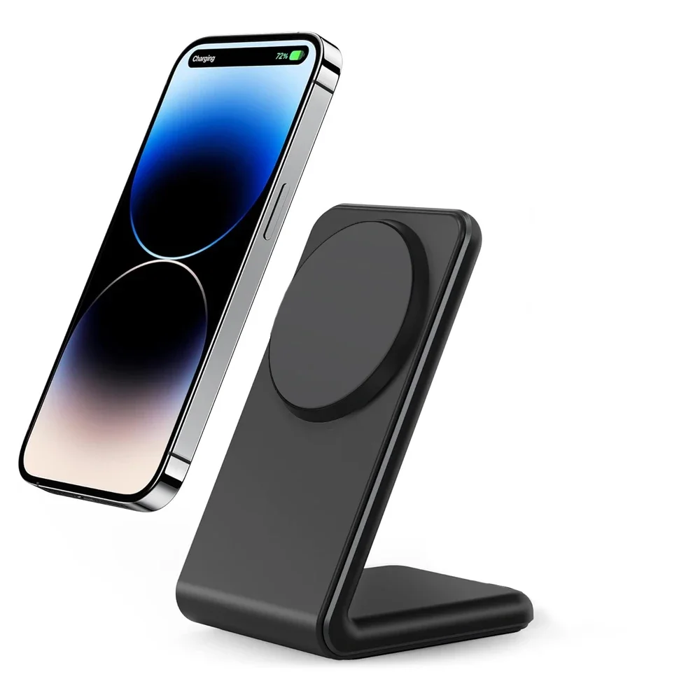 

15W Magnetic Wireless Charger Station for MagSafe Dock Stand Fast Charging for iPhone 15 14 13 12 Pro Max Mini Plus for Samsung
