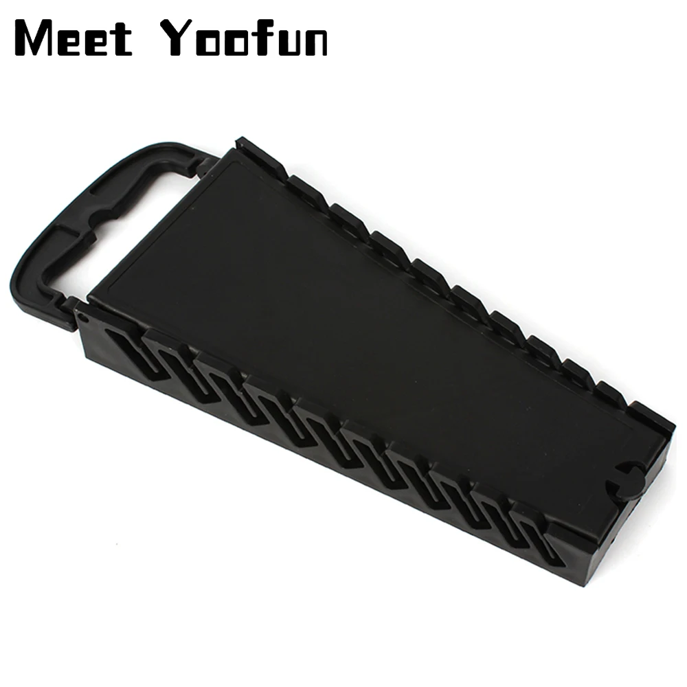 Standard Wrench Storage Rack Clip Holder Plastic Rail Tray Spanner