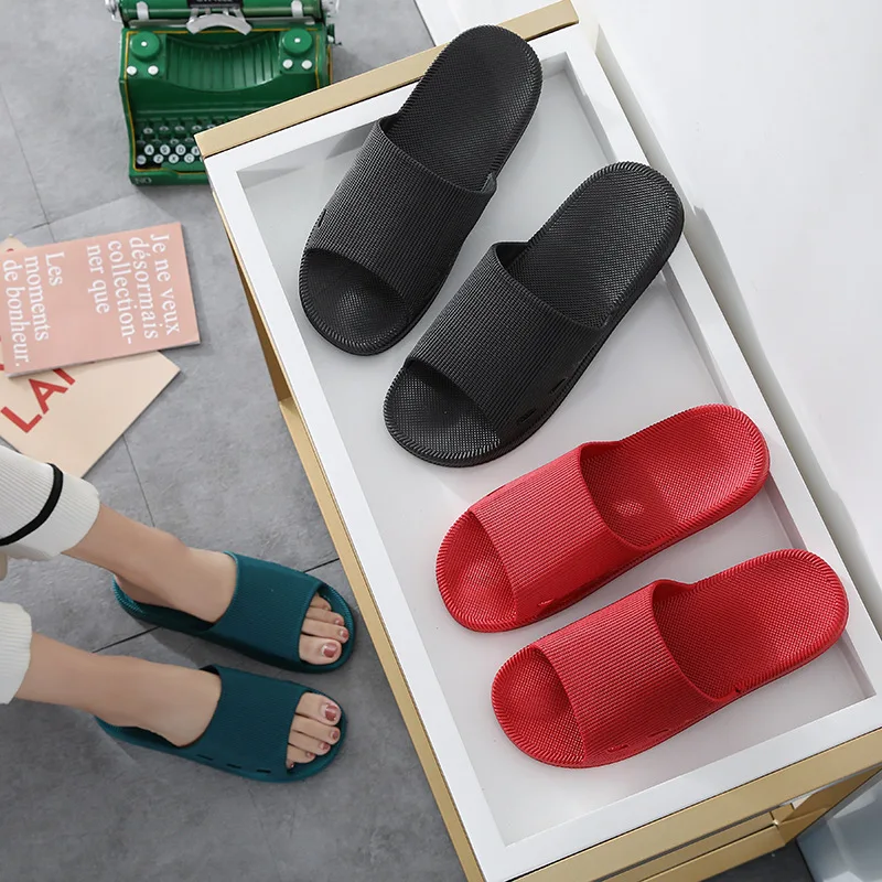 

Summer lady indoor soft soled slippers a word flip-flop home new style M-21703