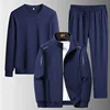 Male Tracksuit Jacket Men Set Large Size 6XL 7XL 8XL Fashion New  Autumn Winter Homme Suit Sweatshirt Sweatpants Men's Set 1