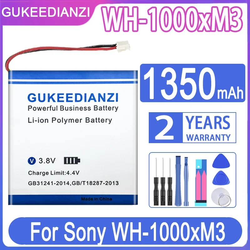 Batteria Di Ricambio Gukeedianzi Wh1000Xm3 1350Mah Per Batterie Sony Wh-1000Xm3 Wh-Xb900N Wh-Ch710N + Strumenti Gratuiti