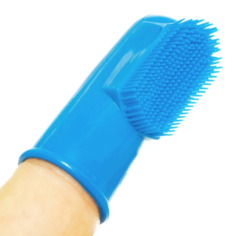 

Dog toys Toothbrush Stick Finger Toothbrush Doggy Teeth Cleaning Natural Rubber Dental Bite Resistant Chew Toys for Dogs Pets