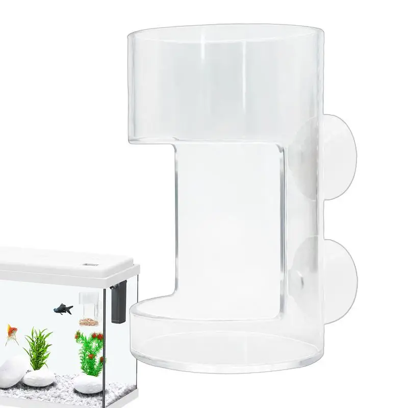 Betta Mangiatoia Per Pesci Tubo Di Alimentazione Per Gamberetti Serbatoio Per Pesci Intelligente Mangiatoia Per Acquari Trasparente Mangiatoia Per Ucc