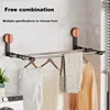 Clothes Drying Rack Adjustable Angle Clothes Hanger Wall-mounted Coat Dryer Collapsible Clothing Organizer Large Loading-bearing 2