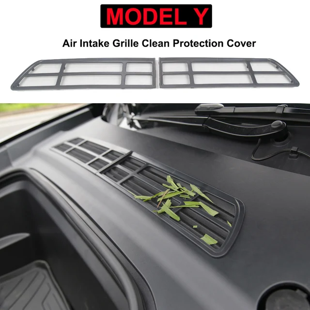 2PCS Insect-proof Net For Tesla Model Y Front Trunk Air-conditioning Cover Intake Grille Clean Air Inlet Protective Accessories 1