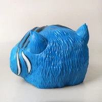 ГОРЯЧИЙ ! Анимационная латексная маска с синим тигром, головной убор на Хэллоуин, аксессуары для косплея, реквизит, маска, головной убор для взрослых, подарок для детей — изображение 4