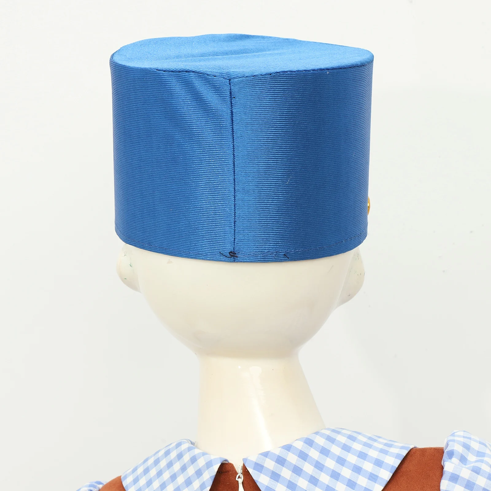 Teens Boys Girls Drum Hat Majorette Master Soldier Band Hat Cape Costume Halloween Masquerade Cosplay Show Photography Props for costume hat