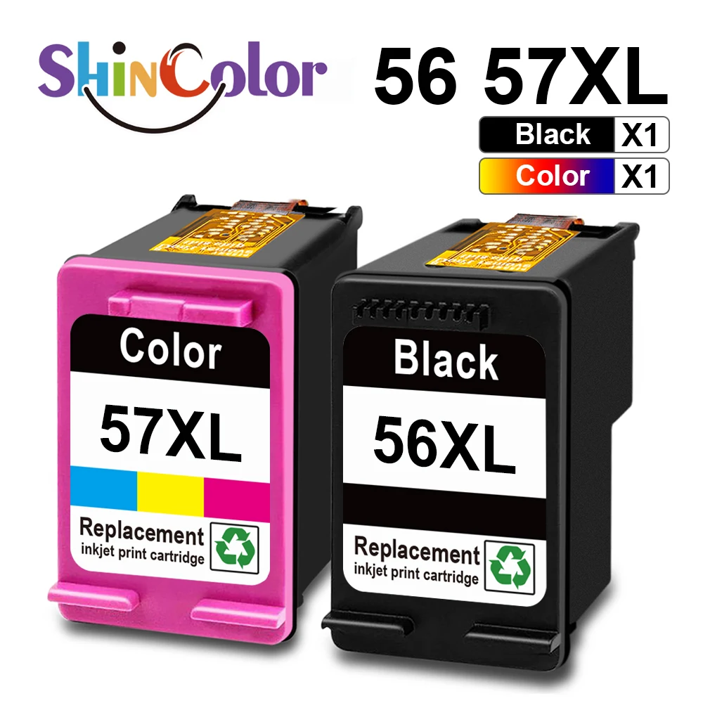 Чернильный картридж ShinColor 56 57, совместимый с HP Deskjet Photosmart Digital copier PSC Officejet Fax