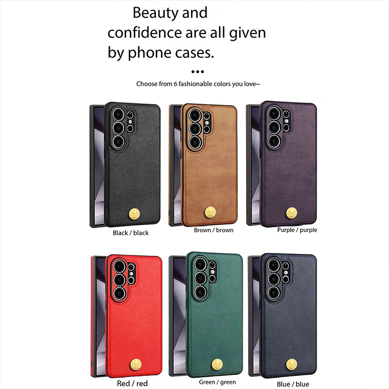 Premium PU Leather Soft Case with Camera Lens Protection & Shockproof Design