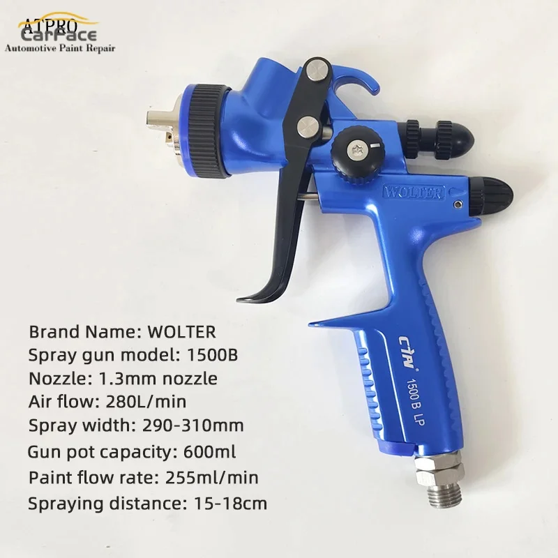 Wolter 1500b 1.3mm spray gun paint gun water based air spray airbrush professional