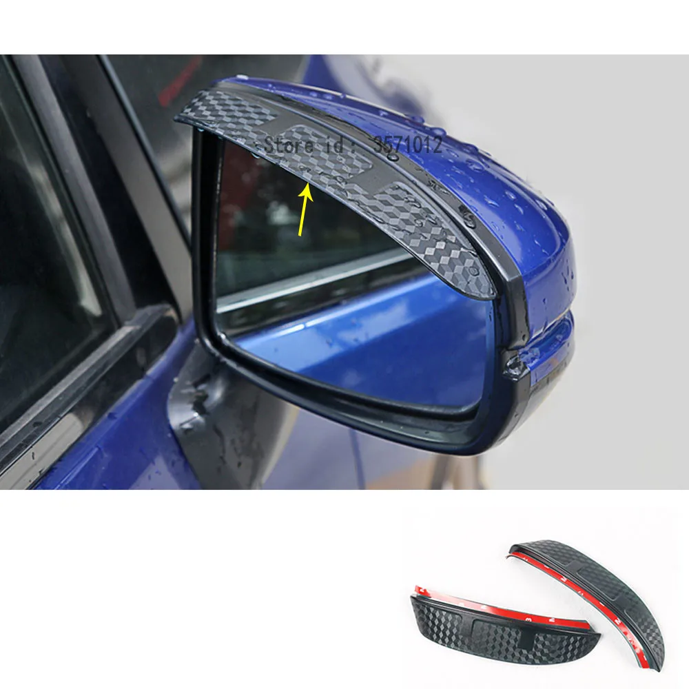 

Для Honda Fit Jazz 2014 2015 2016 2017 автомобильный Стайлинг Стик стекло заднего вида зеркало от дождя Защита для бровей солнцезащитный козырек пластиковый