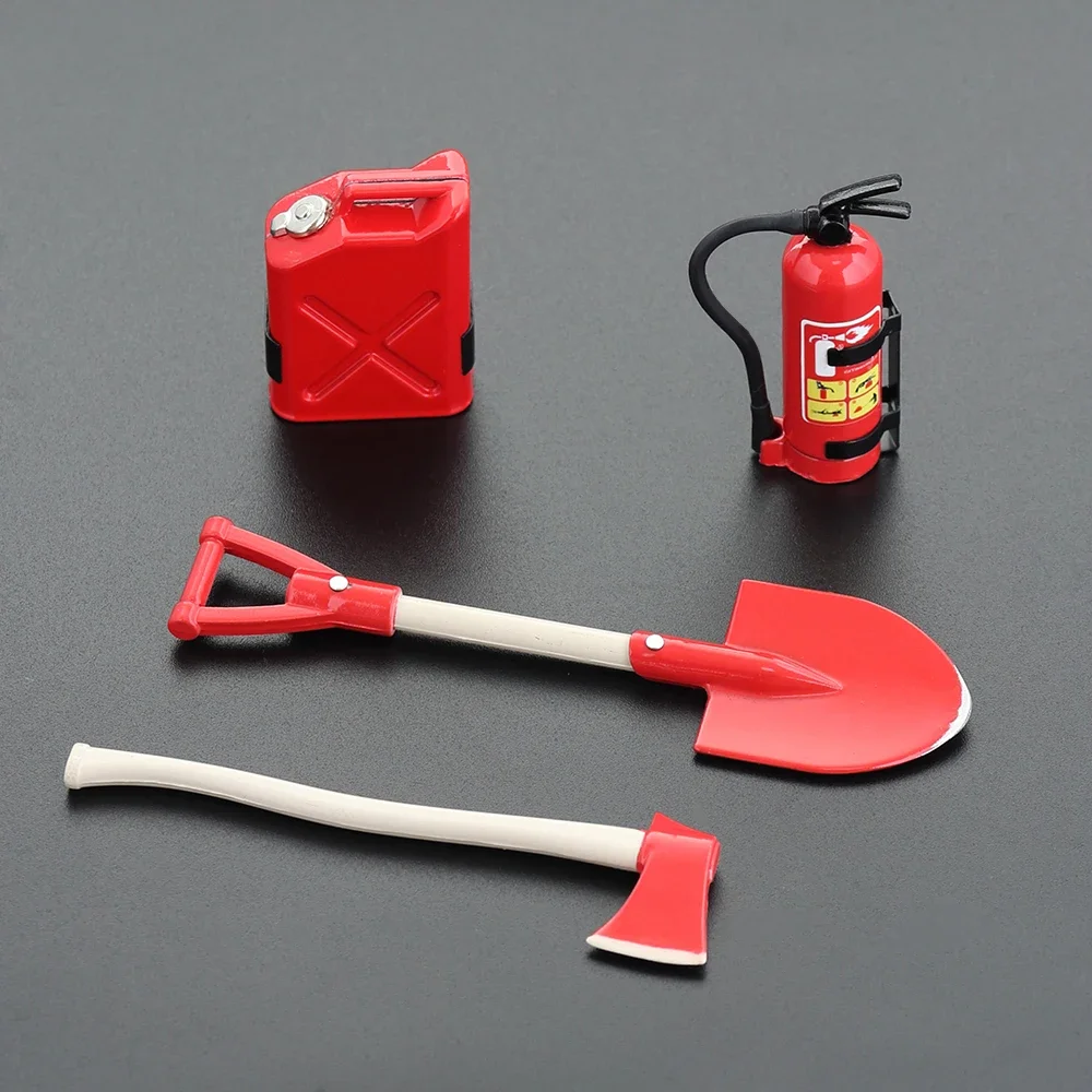 Rc Car Metal Simulation Decoration Tool Axes Oil Barrel Estintore Per 1/10 Rc Crawler Trx4 Axial Scx10 Tamiya