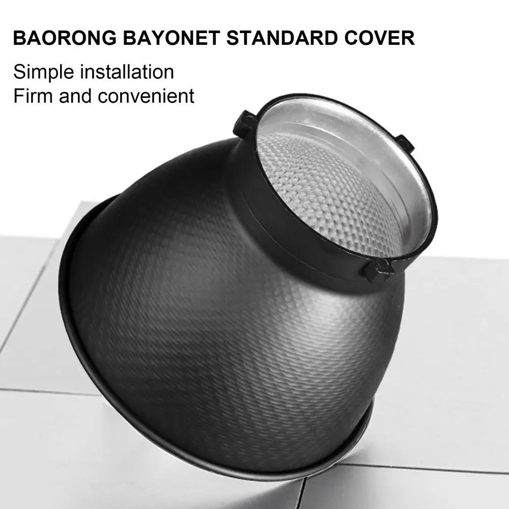 Description Picture 5 of itemAndoer Standard Reflector Diffuser Lamp Shade Dish for Bowens Mount Studio Strobe Flash  For Speedlight Camera Accesseries