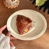Cream Cat Oval Plate,Korean Plate,Tableware Cutlery Trays,Ceramic Dish Serving,Household Dessert Sushi Breakfast Fruit Plates 6
