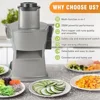 Electric Vegetable Chopper Mandoline Slicer Dicer 4 in 1 Commercial Grade Adjustable Thickness Shredding Onion French Fry Cutter 4