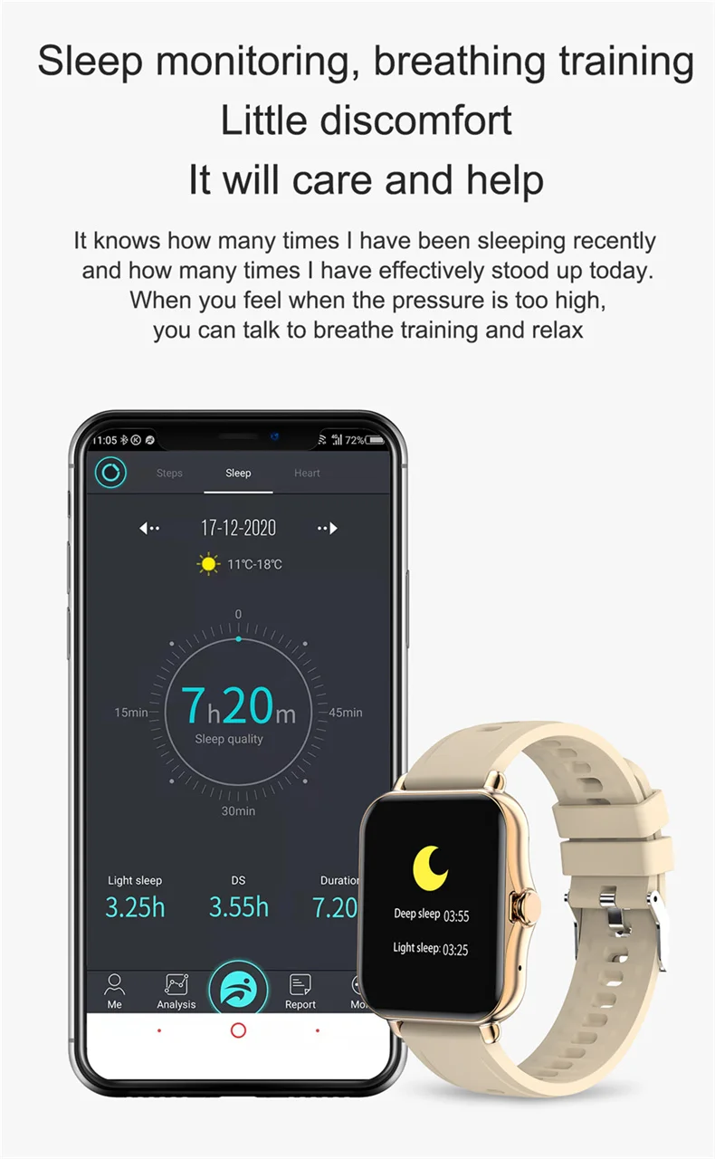 ECG Smart Watch Men Women Touch Clock Screen Sport Fitness Heart Rate Bluetooth Call Women Watch Compatible with ios For Xiaomi