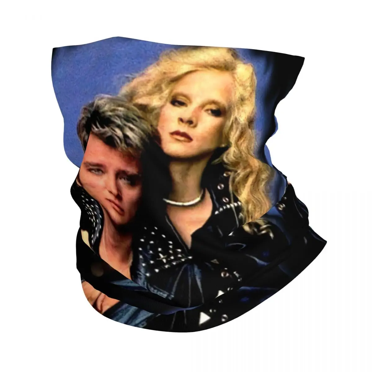 

Johnny Hallyday Bandana Neck Warmer Women Men Winter Hiking Ski Scarf Gaiter Singer French France Face Cover