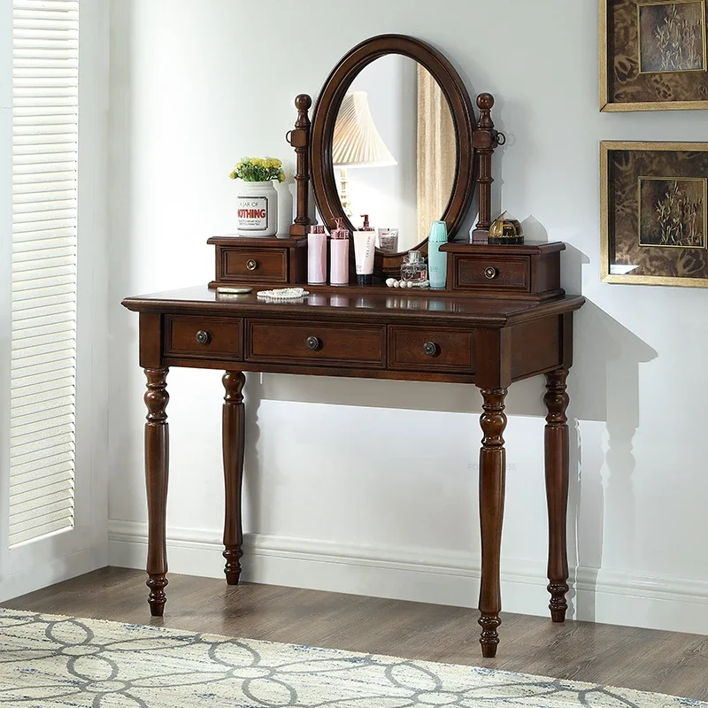 1m walnut and mirror