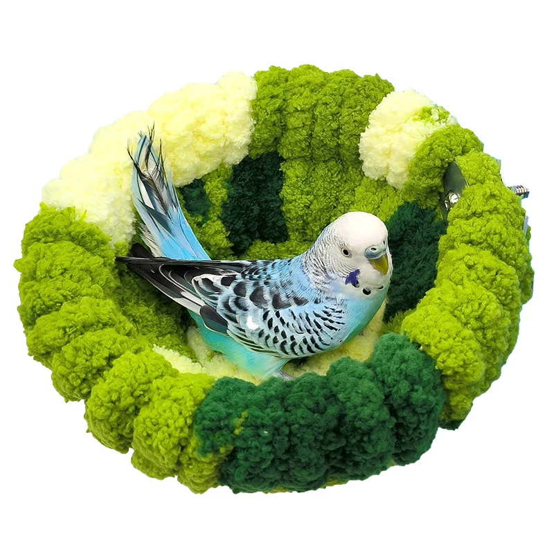 Bird Nest Cozy Winter Bird Nest-Plush Parrot And Budgie Bed For Cold Weather-Soft Cotton Birdhouse For Warmth & Comfort Pet Sleeping Bed Bird House Bird Sleeping Bed Bird Egg Nest